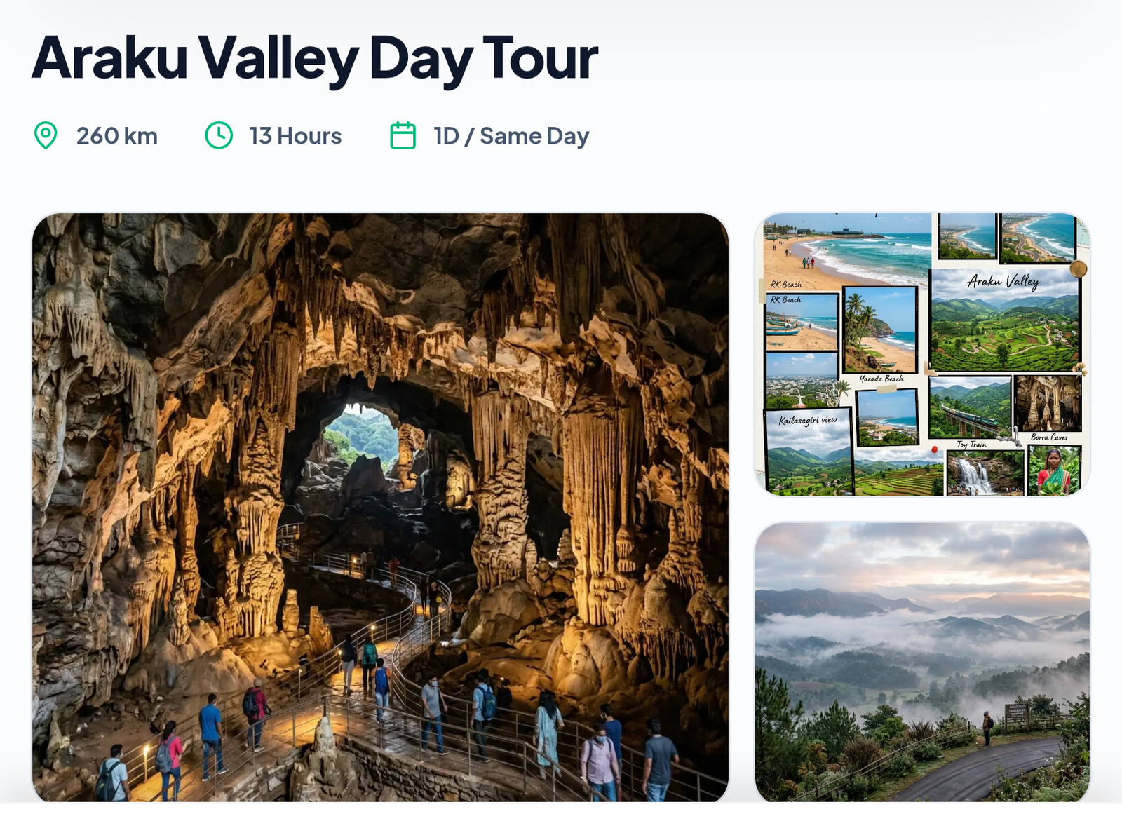 Araku Valley Day Tour